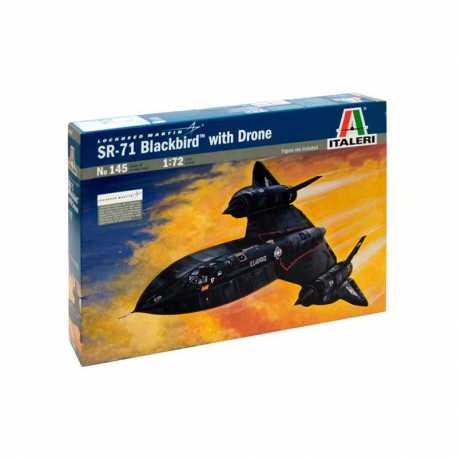Avión SR-71 Blackbird with Drone. Escala 1:72