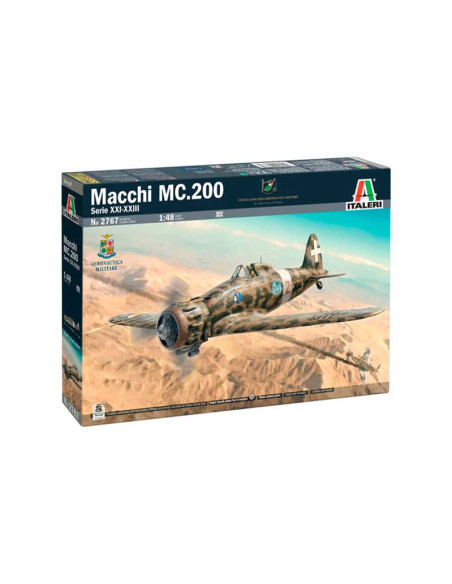 Avión MC.200 Saetta serie XXI-XXIII. Escala 1:48