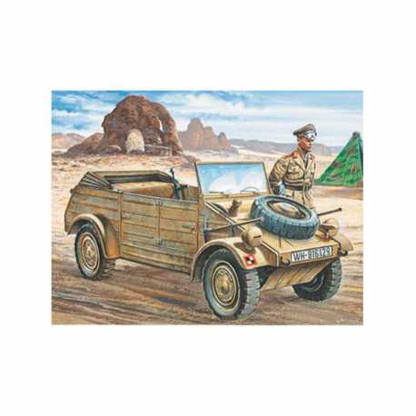 Vehículo Militar VW Typ 82 Kübelwagen. Escala 1:35