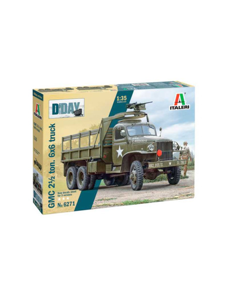 Vehículo Militar GMC 2 1/2 Ton, 6x6 truck. Escala 1:35