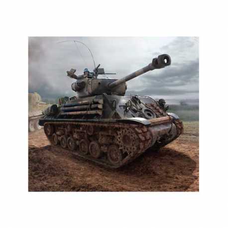 Tanque M4A3E8 Sherman Fury. Escala 1:35