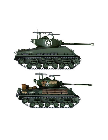 Tanque M4A3E8 Sherman Fury. Escala 1:35