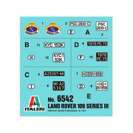 Coche Land Rover Series III Guardia Civil. Escala 1:35