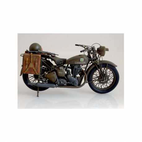 Moto militar Triumph 3HW. Escala 1:9