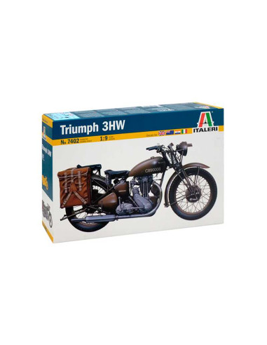 Moto militar Triumph 3HW. Escala 1:9