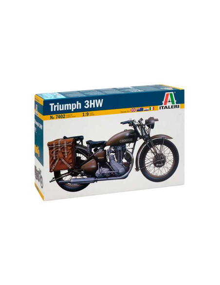 Moto militar Triumph 3HW. Escala 1:9