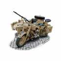 Moto militar German Mil. Motorcycle with sidecar. Escala 1:9