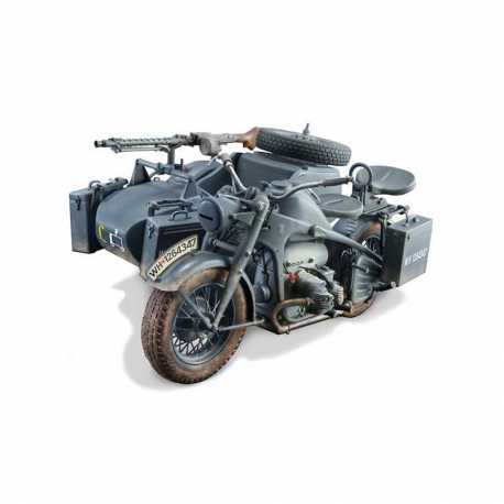 Moto militar Zundapp KS 750 with sidecar. Escala 1:9
