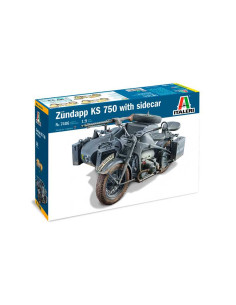 Moto militar Zundapp KS 750 with sidecar. Escala 1:9 2