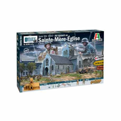 Battle sets Air assault on Sainte-Mère-Église. Escala 1:72