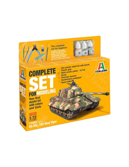 Set de modelismo Tanque Sd. Kfz. 182 King Tiger. Escala 1:72