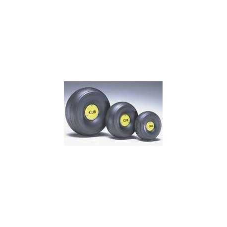 RUEDA GOMA ESCALA 1/5 PIPER J3 DUBRO (2UDS)