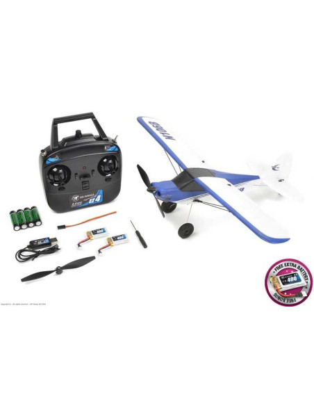 EZ-Wings - Mini Cub - RTF - Blue - 450mm - 1+1 Li-Po Battery - USB Charger