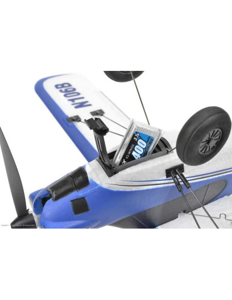 EZ-Wings - Mini Cub - RTF - Blue - 450mm - 1+1 Li-Po Battery - USB Charger