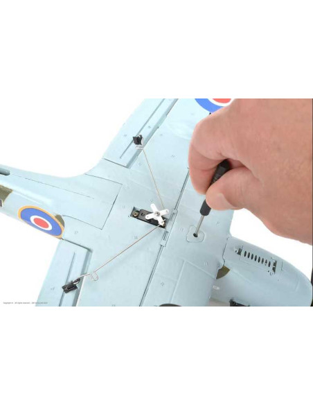 EZ-Wings - Mini Spitfire MK II - RTF - 450mm - 1+1 Li-Po Battery - USB Charger