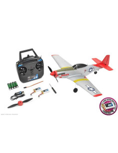 EZ-Wings - Mini P-51 Mustang - RTF - 450mm - 1+1 Li-Po Battery - USB Charger 2