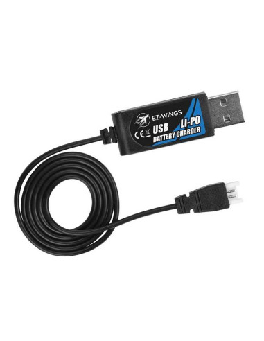 EZ-Wings - Mini P-51 Mustang - RTF - 450mm - 1+1 Li-Po Battery - USB Charger