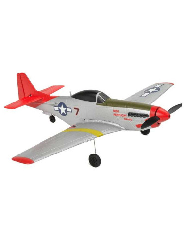 EZ-Wings - Mini P-51 Mustang - RTF - 450mm - 1+1 Li-Po Battery - USB Charger
