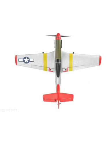 EZ-Wings - Mini P-51 Mustang - RTF - 450mm - 1+1 Li-Po Battery - USB Charger