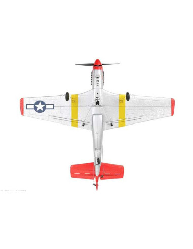 EZ-Wings - Mini P-51 Mustang - RTF - 450mm - 1+1 Li-Po Battery - USB Charger