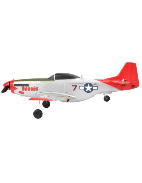 EZ-Wings - Mini P-51 Mustang - RTF - 450mm - 1+1 Li-Po Battery - USB Charger