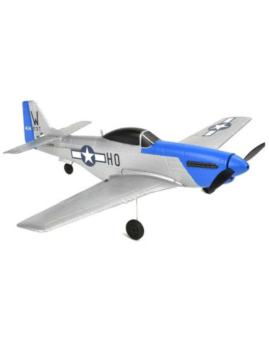 EZ-Wings - Mini P-51 Mustang - RTF - 450mm - 1+1 Li-Po Battery - USB Charger