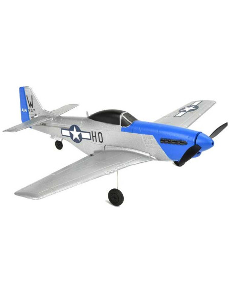 EZ-Wings - Mini P-51 Mustang - RTF - 450mm - 1+1 Li-Po Battery - USB Charger
