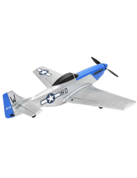 EZ-Wings - Mini P-51 Mustang - RTF - 450mm - 1+1 Li-Po Battery - USB Charger