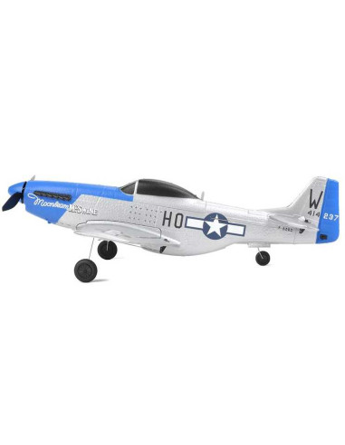 EZ-Wings - Mini P-51 Mustang - RTF - 450mm - 1+1 Li-Po Battery - USB Charger