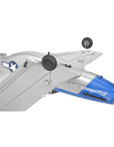 EZ-Wings - Mini P-51 Mustang - RTF - 450mm - 1+1 Li-Po Battery - USB Charger