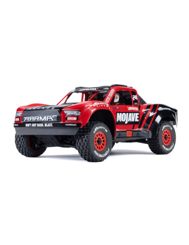 MOJAVE GROM MEGA 380 Brushed 4X4 Small Scale Desert Truck RTR with Battery & Charger, Red/Black