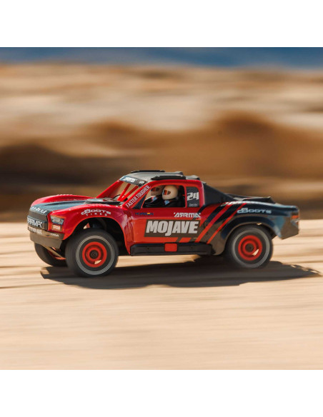 MOJAVE GROM MEGA 380 Brushed 4X4 Small Scale Desert Truck RTR with Battery & Charger, Red/Black