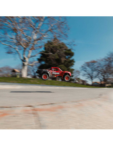 MOJAVE GROM MEGA 380 Brushed 4X4 Small Scale Desert Truck RTR with Battery & Charger, Red/Black
