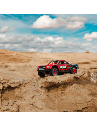 MOJAVE GROM MEGA 380 Brushed 4X4 Small Scale Desert Truck RTR with Battery & Charger, Red/Black