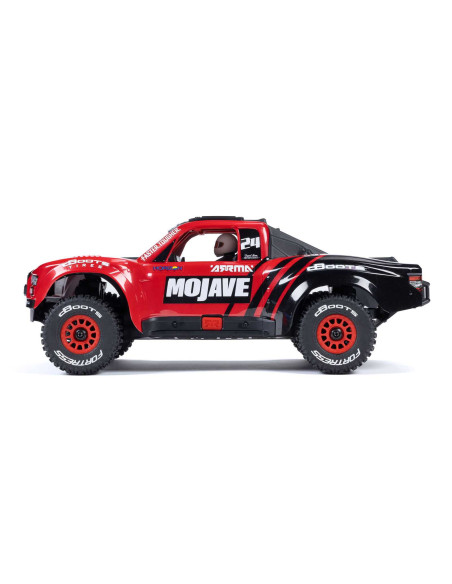 MOJAVE GROM MEGA 380 Brushed 4X4 Small Scale Desert Truck RTR with Battery & Charger, Red/Black