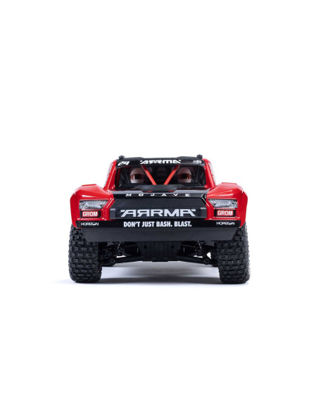 MOJAVE GROM MEGA 380 Brushed 4X4 Small Scale Desert Truck RTR with Battery & Charger, Red/Black