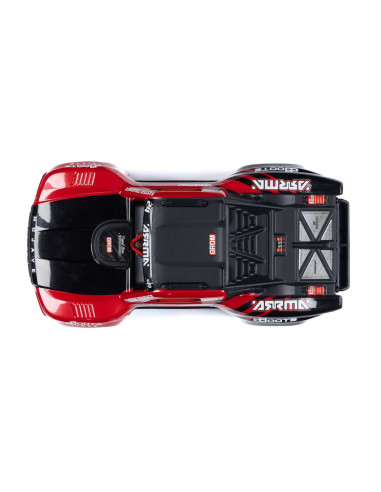 MOJAVE GROM MEGA 380 Brushed 4X4 Small Scale Desert Truck RTR with Battery & Charger, Red/Black