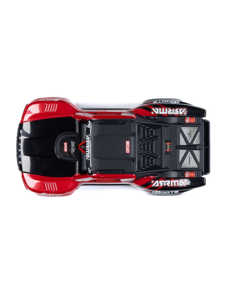 MOJAVE GROM MEGA 380 Brushed 4X4 Small Scale Desert Truck RTR with Battery & Charger, Red/Black