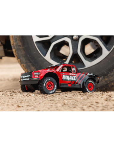 MOJAVE GROM MEGA 380 Brushed 4X4 Small Scale Desert Truck RTR with Battery & Charger, Red/Black