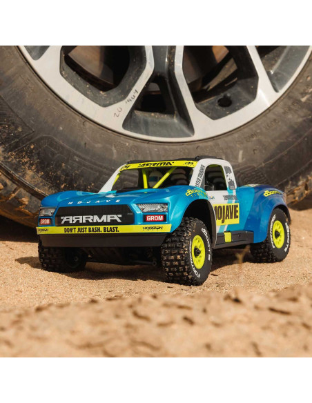 MOJAVE GROM MEGA 380 Brushed 4X4 Small Scale Desert Truck RTR with Battery & Charger, Red/Black