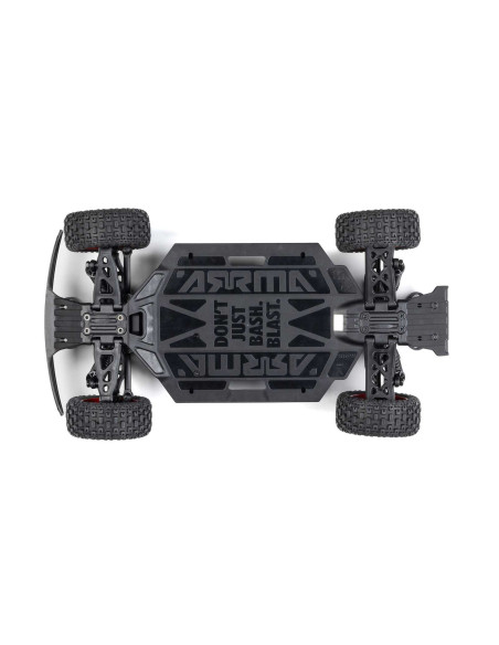 MOJAVE GROM MEGA 380 Brushed 4X4 Small Scale Desert Truck RTR with Battery & Charger, Red/Black
