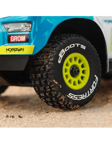 MOJAVE GROM MEGA 380 Brushed 4X4 Small Scale Desert Truck RTR with Battery & Charger, Red/Black