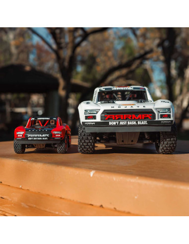 MOJAVE GROM MEGA 380 Brushed 4X4 Small Scale Desert Truck RTR with Battery & Charger, Red/Black