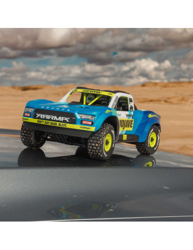 MOJAVE GROM MEGA 380 Brushed 4X4 Small Scale Desert Truck RTR with Battery & Charger, Red/Black