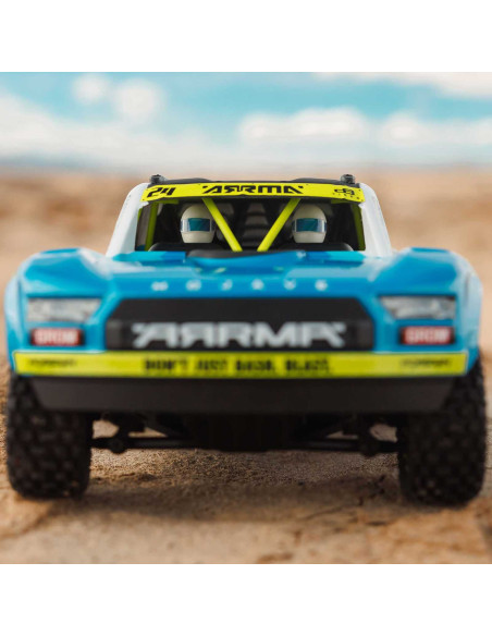 MOJAVE GROM MEGA 380 Brushed 4X4 Small Scale Desert Truck RTR with Battery & Charger, Red/Black