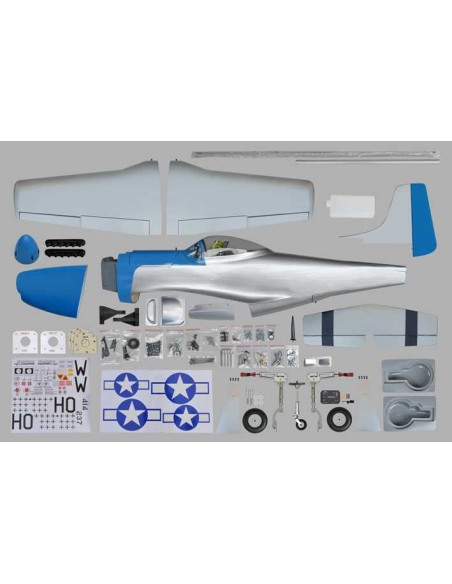 P51 MUSTANG GP/EP Size .91/15CC SCALE 1:7 ¼ ARF