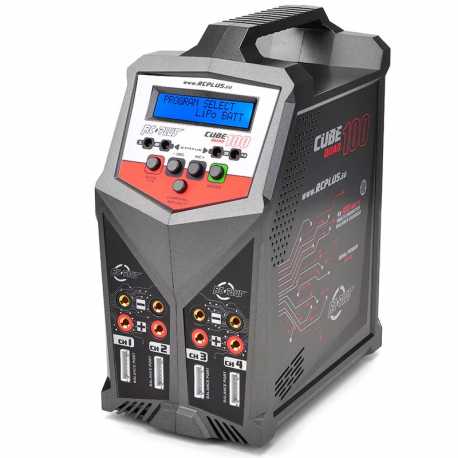 CARGADOR MULTIPLE CUBE QUAD 4X100W AC/DC RCPLUS