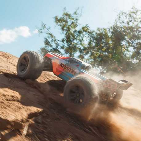 1/8 KRATON 6S V5 4WD BLX Speed Monster Truck with Spektrum Firma RTR, Red