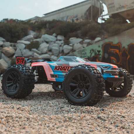 1/8 KRATON 6S V5 4WD BLX Speed Monster Truck with Spektrum Firma RTR, Red