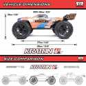 1/8 KRATON 6S V5 4WD BLX Speed Monster Truck with Spektrum Firma RTR, Red